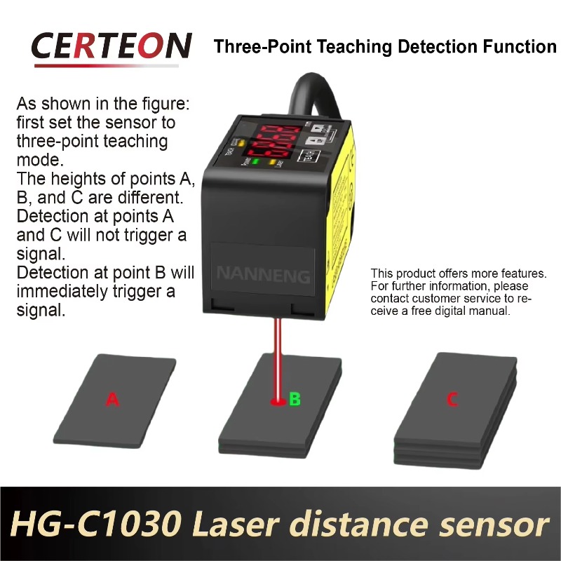 Industrial Laser Sensor - HG-C1030 Laser Distance Sensor Displacement Measurement