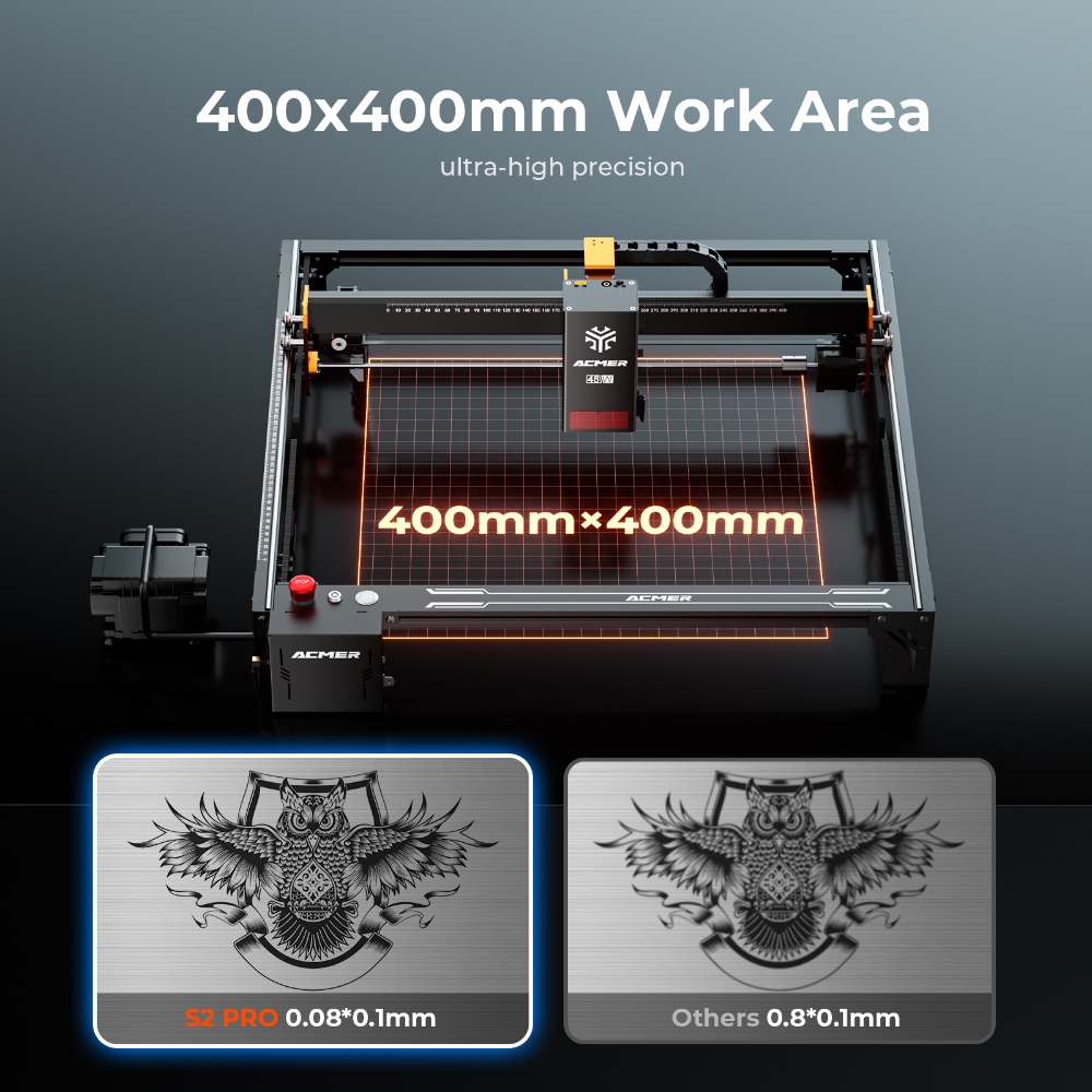 ACMER S2 PRO 36W/48W Laser Eng - Industrial Laser Sensor 评论和价格